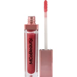 MCo Beauty Lip Light Shine Gloss - Berry Pink shown.